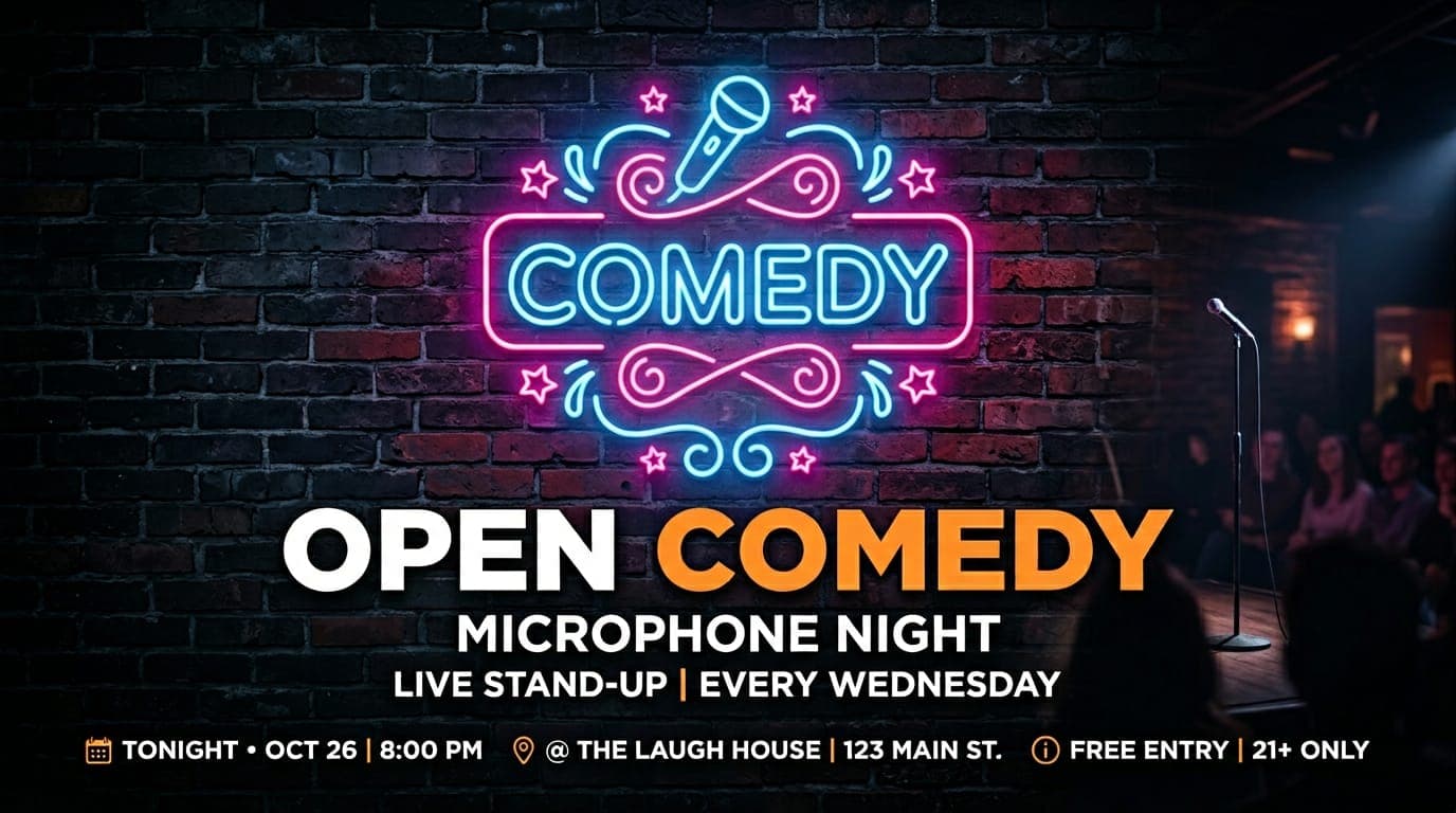 Corporate comedy event