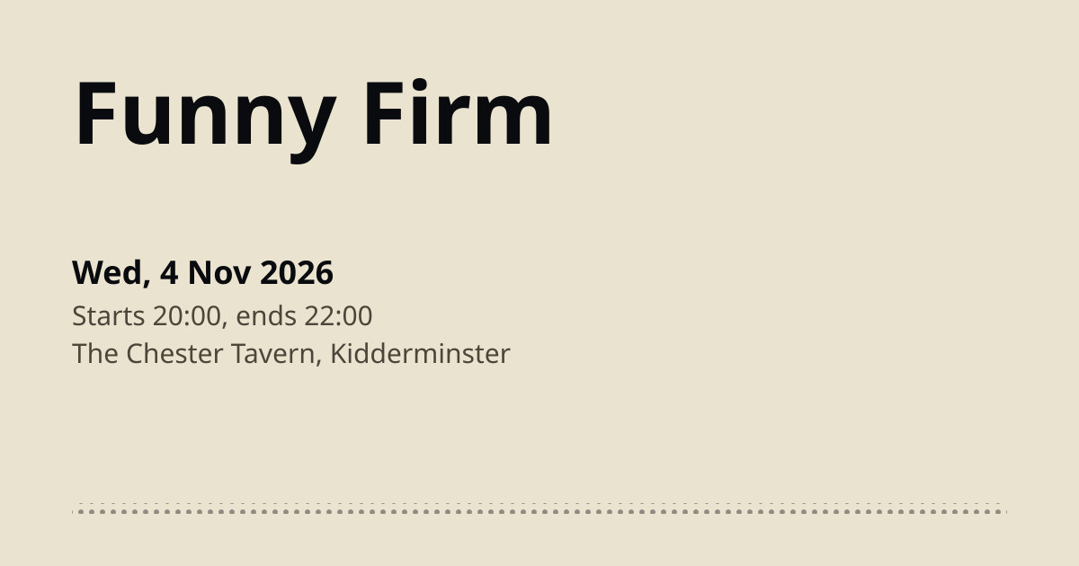 Funny Firm poster