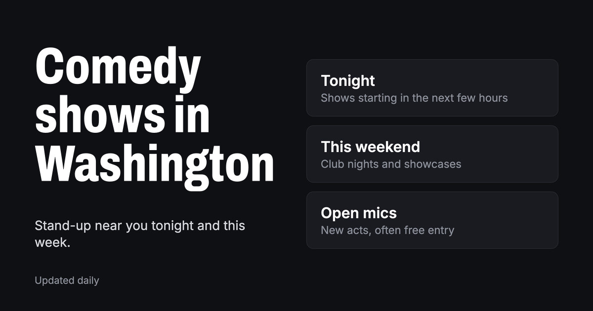 Warner Theatre - DC - Comedy Shows in Washington | Open Comedy